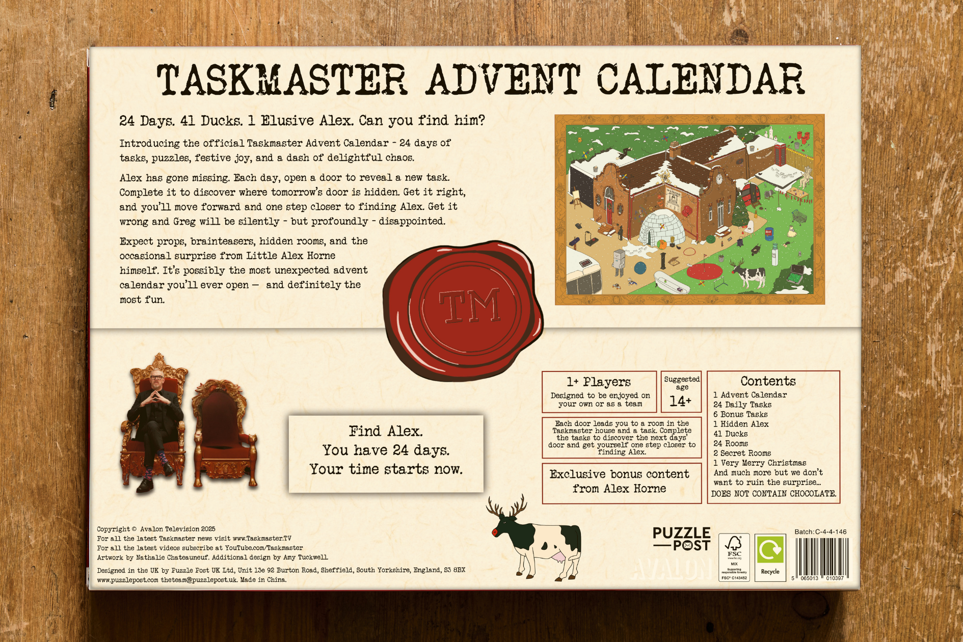 [PRE-ORDER] The Official Taskmaster Advent Calendar