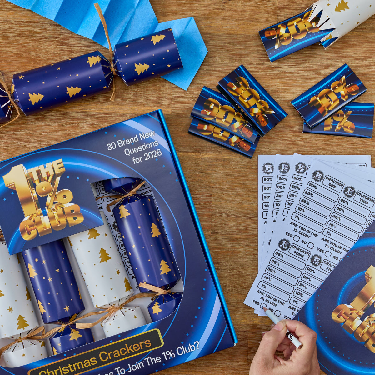 The 1% Club Christmas Crackers 2026