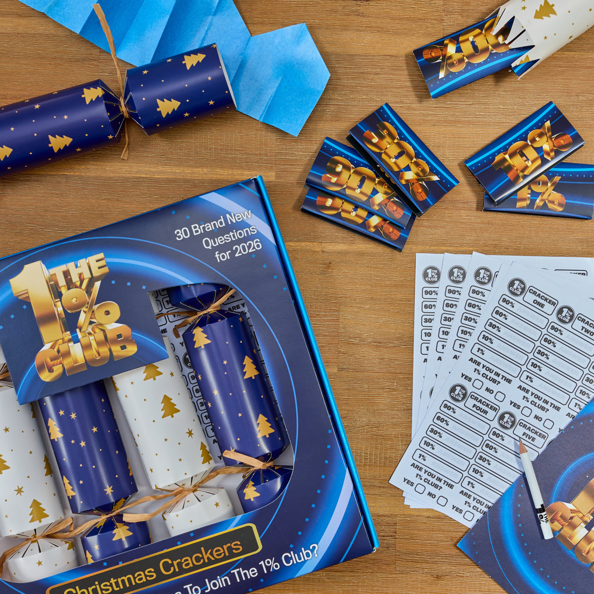 The 1% Club Christmas Crackers 2026